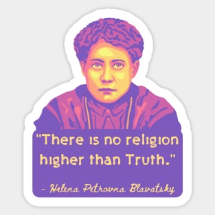 H. P. Blavatsky Portrait and Quote Sticker